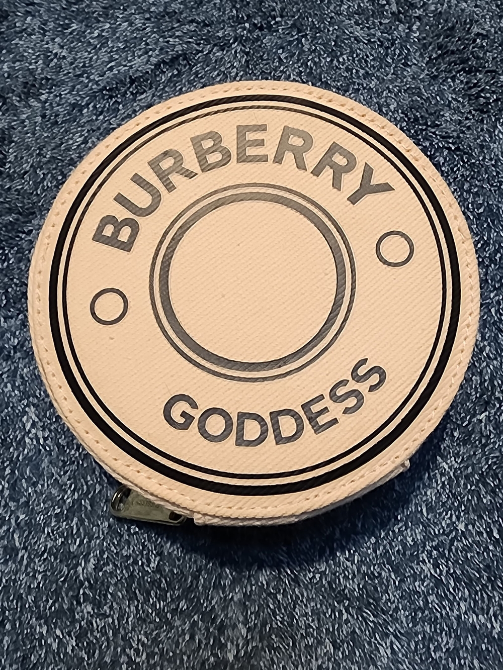 Burberry Pink Goddess Round Leather Makeup Case